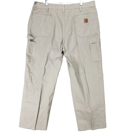 Carhartt Pants Mens 40x30 Tan Cotton High Rise Original Dungaree Fit